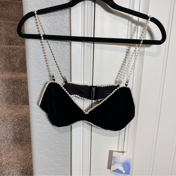 MAJORELLE PEARL VELVET CROP HEARTS - Picture 7 of 9